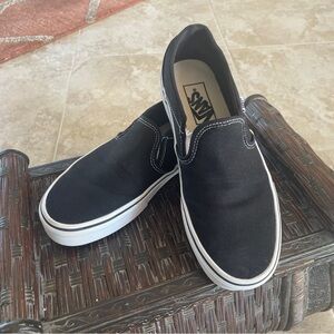Vans Women's Black Slip-On Sneakers